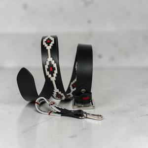 Ceinture Polo en Cuir de Vachette Véritable avec Logo Personnalisé, Cousue à la Main, Ceinture Gaucho en Cuir Véritable, Fournisseur Direct en Gros LPB-0080 - Product Image 1