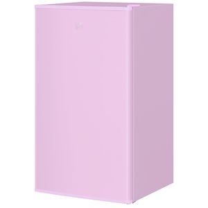 3.2 Mini frigo compatto a porta singola con congelatore e termostato regolabile con porta rosa reversibile - Product Image 1