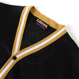 Cárdigan de punto Fraternidad Alpha para hombre y mujer, suéter de algodón y forro polar con bordado griego, letras APA, manga larga, cuello en V, estilo universitario. - Product Image 6