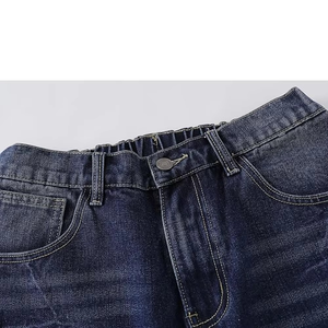 Men's Oversized Denim Jorts Fashion Streetwear Shorts Custom Logo Clothing Factory - Product Image 3