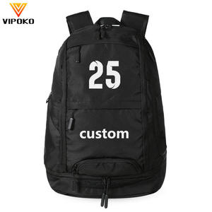 Custom Team Number Black Sports <b>Backpack</b> <b>Water</b> <b>Resistant</b> Athletic Rucksack Bottom Shoe Pocket Student <b>Backpack</b> - Product Image 1