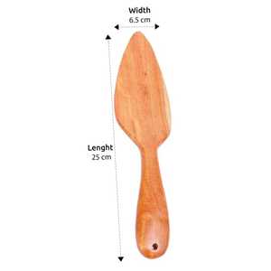 Espátula de Cocina de Madera de Neem Hecha a Mano – Espátula Ecológica de Mango Largo para Utensilios de Cocina Antiadherentes y para Cocinar sin Rayar - Product Image 5