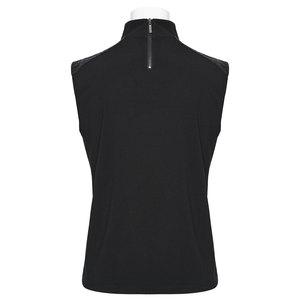 เสื้อกั๊กตาข่ายสไตล์พังก์สีดำสำหรับผู้ชาย แต่งหมุดและหนังเทียม ขายส่ง ปี 2026 - Product Image 5