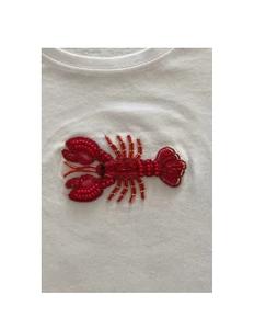 Camiseta Blanca para Mujer, Diseño Personalizado, Bordado a Mano con Cuentas Móviles de Doble Cara, Trabajo Elaborado, Superventas - Product Image 5