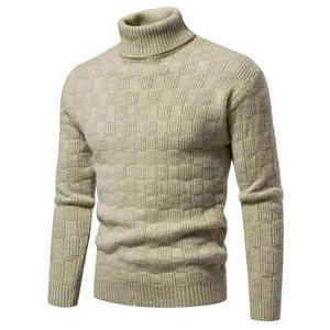 Suéter de Cuello Alto con Patrón Geométrico, Manga Larga, Invernal, 100% Acrílico, Grosor Estándar - Product Image 4