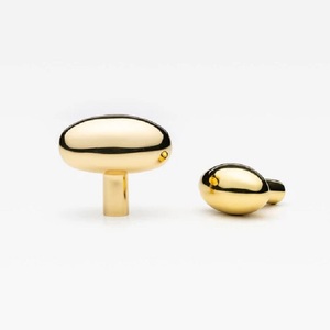Luxury Oval Stainless Brass Cabinet Knob Minimalist Furniture Nickel Durable Kitchen Drawer <b>Pull</b> Modern Eco-Friendly Antirust - Product Image 2