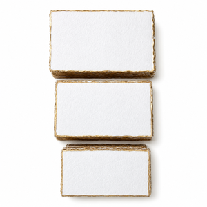 Premium Deckle Edge <b>Paper</b> with Screen Printed Edges Hard Cover Book for Invitations Stationery Gifting Events & Creative Use - Product Image 1
