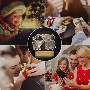 Lampe cadre photo LED 3D en promotion avec nom et date personnalisés, design élégant à effet d'illusion pour anniversaire, mariage, anniversaire de mariage - Product Image 3