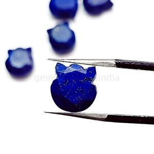 Natural Lapis Lazuli <b>Cat</b> Shape Hand Carved Gemstone Beads 12mm Loose Stone Kitty Carvings For Jewelry Making By Indian Wholesale - Product Image 4
