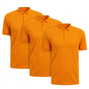 Polo à manches courtes en tricot noir pour homme, couleur unie, style décontracté, coupe classique, design boutonné - Product Image 6