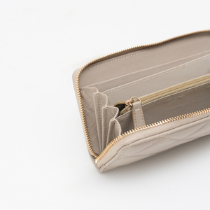 Luxury Suede Leather Womens Long Large Capacity Wristlet <b>Clutch</b> <b>Bag</b> Eco-Friendly Linen Lining <b>Vintage</b> Double Zipper Wholesale - Product Image 6