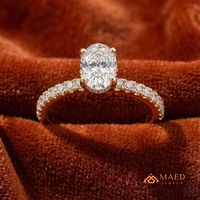 Vergoldeter ovaler Moissanit-Verlobungsring, eleganter Luxus-Modeschmuck für Damen, Hochzeitsgeschenk im New Yorker Stil, Premium-Geschenk