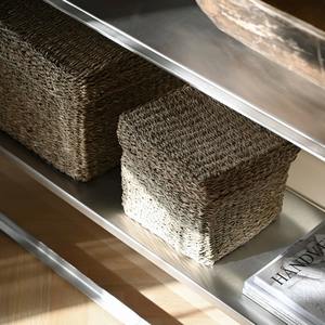 Cesta de mimbre con tapa, hecha a mano, para almacenamiento, venta al por mayor, ecológica, fabricada en Vietnam - Product Image 4