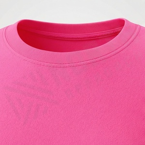 T-shirt court oversize à col rond et épaules tombantes pour femme, couleur unie, style streetwear hip-hop, vêtement tendance de qualité supérieure - Product Image 4