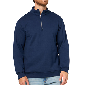 Sweat-shirt d'hiver pour homme en polaire personnalisé, chaud, à col zippé, doublure thermique, épais, décontracté, vêtement d'extérieur, pull-over pour hommes - Product Image 4