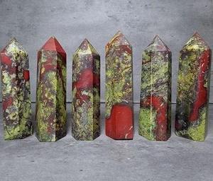Obelisco de Ágata Natural Pulida con Diseño de Torre de Sangre de Dragón, Cristal de Gema, Varita de Punta, para el Hogar, Sanación, Amor, Feng Shui, Personalizado, Venta al por Mayor - Product Image 4