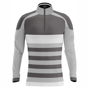 Chaqueta Deportiva para Hombre con Cierre de Cremallera 1/4, Diseño de Parches, Impermeable, de Poliéster Ligero, Cortavientos, para Entrenamiento al Aire Libre, Deportes y Uso Casual - Product Image 1