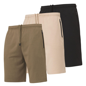 Pantalones cortos de algodón para hombre, tela de felpa, ajuste atlético, cómodos, informales, para el día a día y entrenamiento deportivo. - Product Image 5
