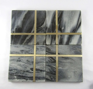 Posavasos de corcho de pizarra de cerveza de arenisca redonda natural clásica personalizada - Product Image 5