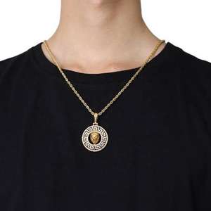 Pendentif en diamant de haute qualité en forme de tête de lion pour femme, cadeau romantique pour la Saint-Valentin et les anniversaires, prix d'exportation - Product Image 5