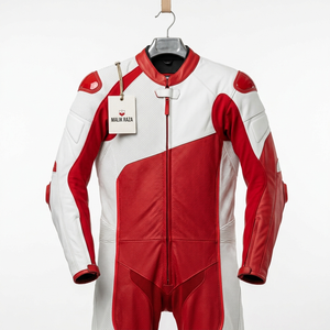 Combinaison en cuir pour moto sur mesure, taille et couleur personnalisées, pour hommes et femmes, vêtements professionnels pour la conduite à moto - Product Image 4