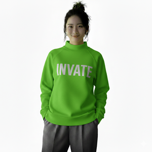 เสื้อสเวตเชิ้ตคอเต่าโอเวอร์ไซส์สำหรับผู้หญิง ฤดูใบไม้ร่วง-ฤดูหนาว ปี 2026 สวมใส่สบายๆ สไตล์ลำลอง พิมพ์ลาย คอเต่าแบบดรอปไหล่ - Product Image 1