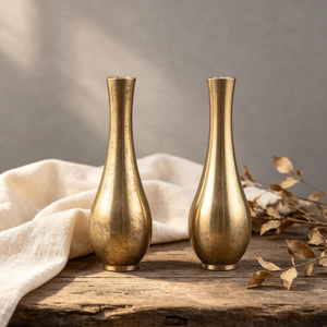 Vase décoratif en fer forgé, fait main, porte-fleurs de qualité supérieure, durable, léger, résistant à la rouille, moderne, pour la maison, le bureau, l'hôtel - Product Image 2
