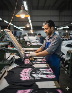 T-shirt surdimensionné noir pour homme, 100% coton, imprimé DTG personnalisé, effet délavé, col rond, manches classiques, style vintage - Product Image 5