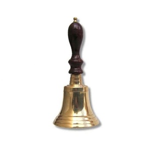 Campana de Templo Metálica Creativa, Tradicional, con Mango de Madera, Forma de Cobre, Artesanía, Decoración Navideña, Tamaño Personalizado de Fábrica - Product Image 5