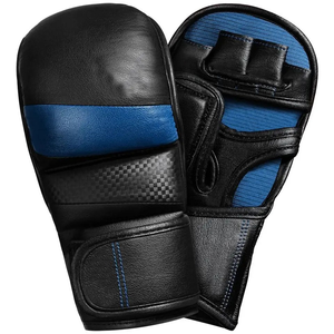 Guantes de Boxeo Profesionales Personalizados, Transpirables, de PU + Esponja, con Cierre de Gancho y Bucle, Logotipo Personalizable, Negro, Rojo, Azul, Gran Venta - Product Image 1