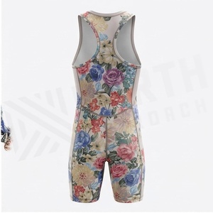 Ensemble de yoga 2 pièces imprimé papillon bleu avec finition dorée, body à col en V profond et jupe portefeuille longueur genou - Product Image 2