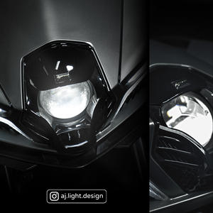 Phare de moto à LED AJ LIGHT DESIGN Demon Eye 35W/40W Blanc naturel 1 lentille pour mise à niveau de l'éclairage avant SYM MMBCU - Product Image 4