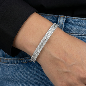 Unique 5.32Ct Lab Grown Diamond IGI Certified Lightweight Round Brilliant Cut 14KT 10KT <b>Gold</b> Bracelet for Parties - Product Image 1