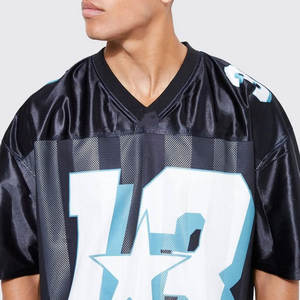 Nueva Llegada, Jersey de Fútbol Americano Personalizado de Manga Corta con Nombre y Número del Jugador, Talla Grande - Product Image 4