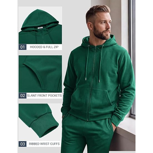 Ensemble deux pièces gaufré pour homme, sweat-shirt à manches longues et pantalon décontracté coupe ample, nouvelle collection automne, vêtements de sport, vente chaude - Product Image 4