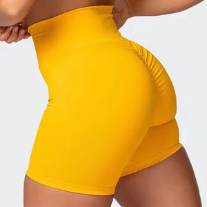 Shorts Deportivos para Mujer, Cintura Alta, Transpirables, de Algodón y Felpa, para Yoga, Ejercicio, Largos hasta la Rodilla - Product Image 4