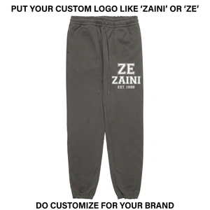 กางเกงจ็อกเกอร์ผู้ชาย ZAINI 420 GSM ผ้าฝ้ายผสมโพลีเอสเตอร์สีดำ น้ำหนักเบา เป็นมิตรกับสิ่งแวดล้อม แห้งเร็ว ระบายอากาศได้ดี มีจีบด้านหน้า - Product Image 1