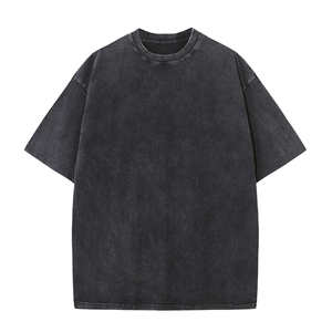 Camiseta de Algodón de Alta Calidad para Hombre, Personalizable, con Lavado Ácido, Precio Económico al por Mayor - Product Image 1
