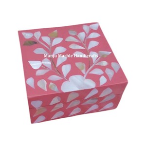 Produit naturel Look moderne Qualité luxueuse Super Design Incrustation d'os de nacre Boîtes de vadrouille en MDF pour le rangement des bijoux Cadeaux - Product Image 4
