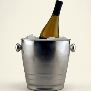 Cubo de Hielo Vintage de Acero Inoxidable Plateado de Mediados de Siglo con Tapa, Elegante Diseño Italiano, Enfriador de Vino, Cubo de Hielo Metálico para Bar en Casa - Product Image 6