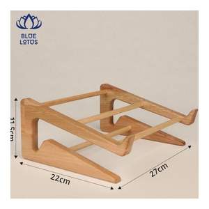 Soporte de Madera para Portátil MÁS VENDIDO, Soporte Ergonómico para Portátil que Eleva el Portátil para una Visualización Cómoda y Mantiene el Espacio de Trabajo Organizado - Product Image 2