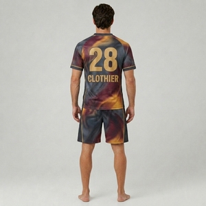 Vêtements de sport en polyester respirant pour équipes sportives avec service OEM, ensemble d'uniformes de football professionnels, uniforme de football personnalisé - Product Image 2