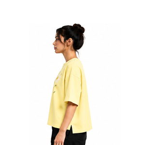 Custom Boxy T Shirts for Women Heavyweight Cotton Relaxed Fit Streetwear Short Sleeve Tee OEM ODM Private Label Clothing Womens - Product Image 4