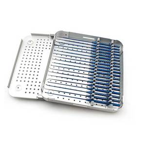 Juego de 19 piezas de micro espátulas de acero, desangladores de nervios y vasos, micro curetas de 210 mm, instrumentos quirúrgicos ortopédicos tipo lágrima - Product Image 1