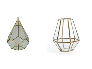 Succulent Plant Glass Geometric Terrarium ,decorative Glass Terrarium for Home Decor Glass Terrarium,pyramid Shape Terrarium - Product Image 2