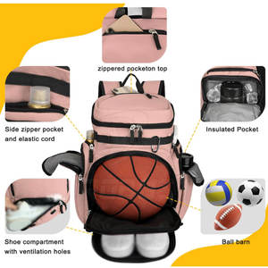 Mochila Deportiva Ligera para Baloncesto con Gran Capacidad, Material de Nailon y Poliéster para Equipo de Baloncesto - Product Image 2