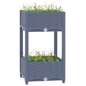 Pots et jardinières surélevés en polypropylène bleu gris 15,7 po x 15,7 po x 28,0 po - Product Image 1