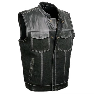 Latest version comfortable best material Men's Denim <b>Vest</b> soft fabric breathable anti wrinkle low price cheap Men's Denim <b>Vest</b> - Product Image 5