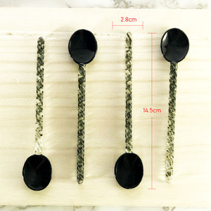 ช้อนชาแก้วโบโรซิลิเกตหลากสี ทนความร้อน ทำด้วยมือ น่ารัก เหมาะสำหรับงานแต่งงาน ชุดของขวัญสำหรับโต๊ะอาหาร ใช้คนขนมหวาน - Product Image 4