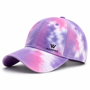 Gorra de Béisbol WARPRO Tie Dye de 6 Paneles, Ajustable, Unisex, para Primavera/Verano, Estilo Casual - Product Image 1